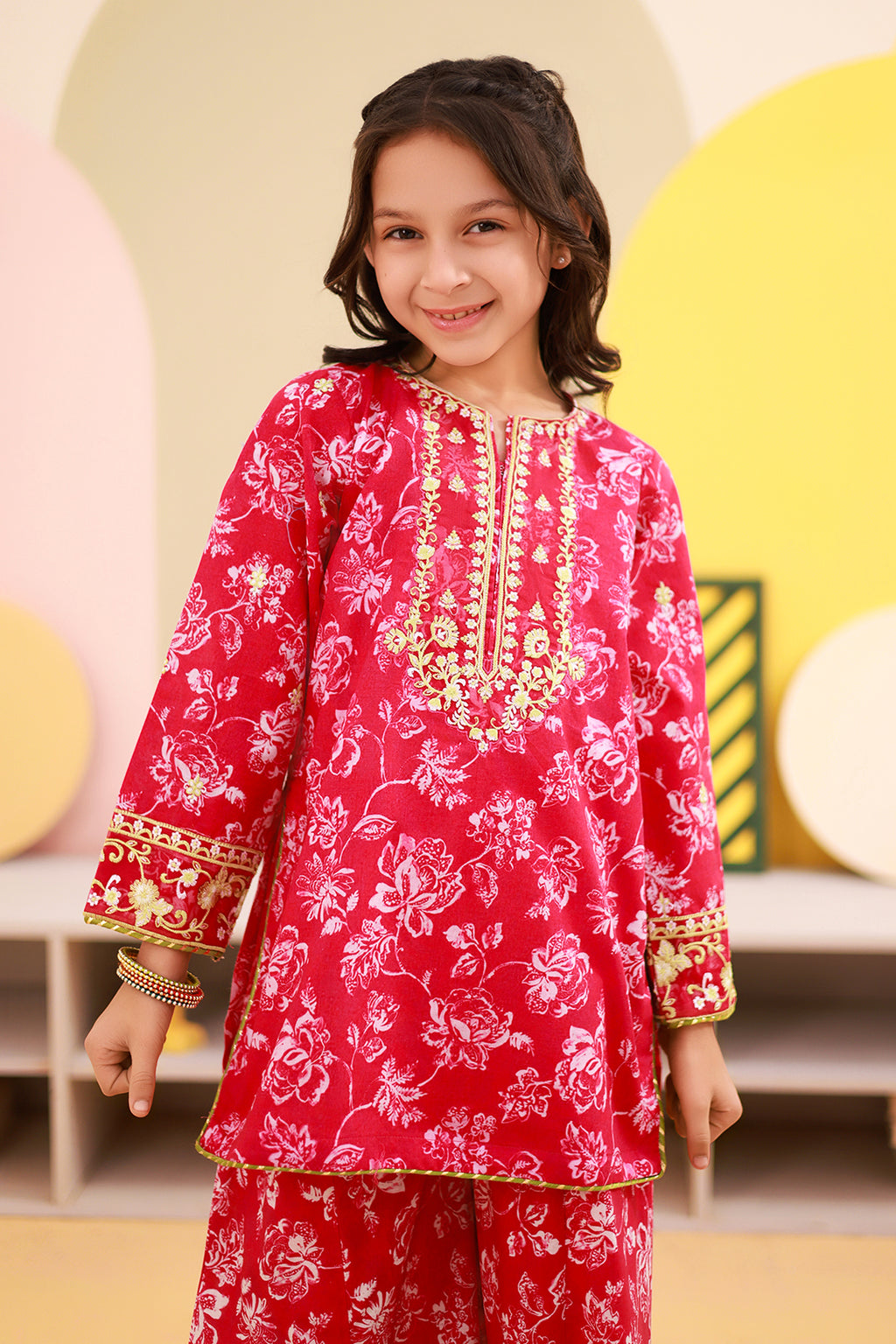 Embroidered Kurta Trouser - 2468