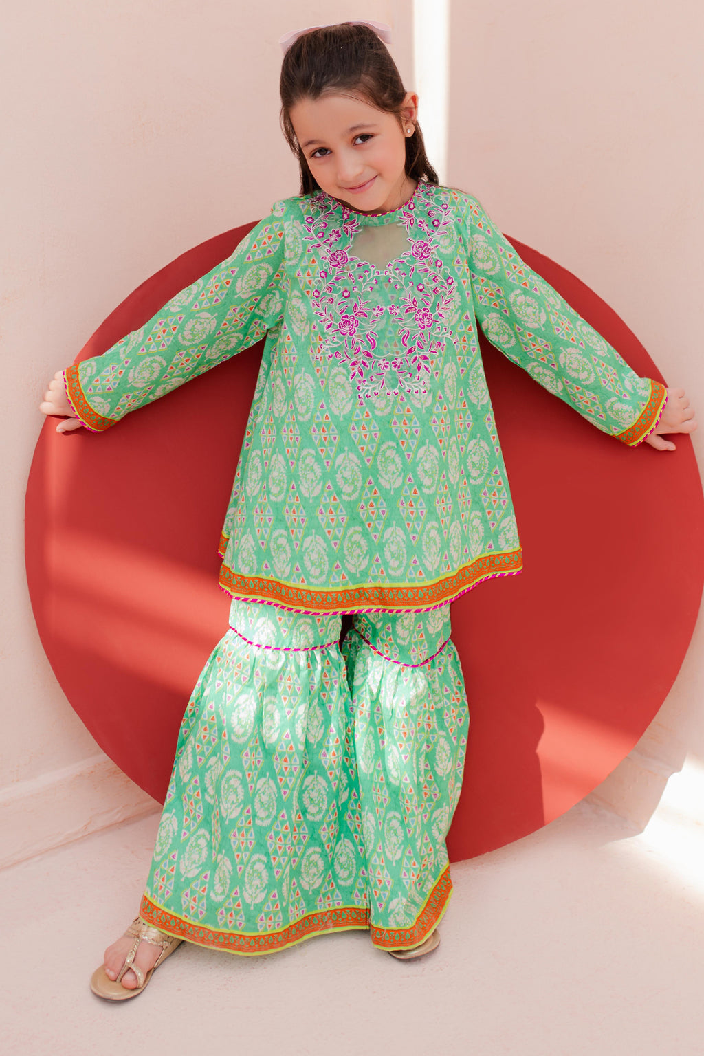 Embroidered Kurta Trouser - 2469
