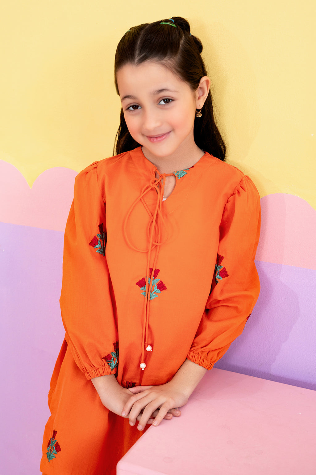 Embroidered Kurta Trouser - 2619