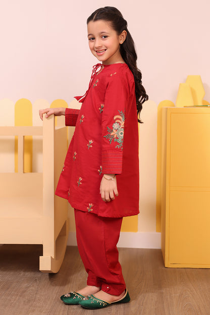 Embroidered Kurta Trouser - 2635