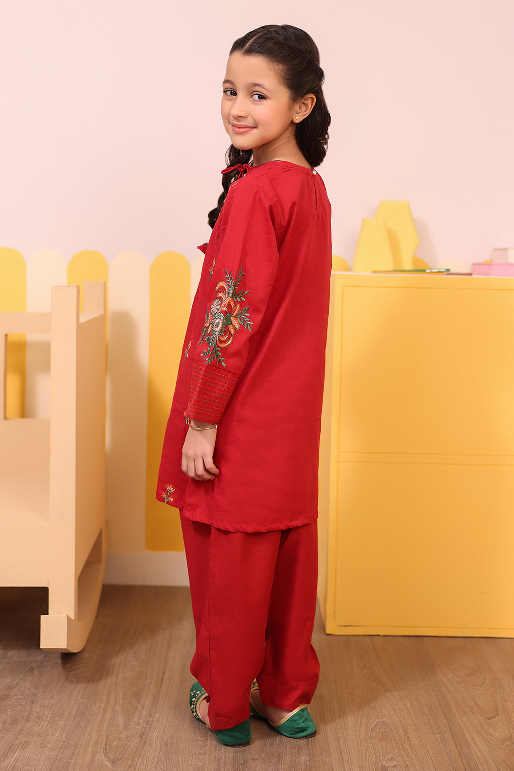 Embroidered Kurta Trouser - 2635