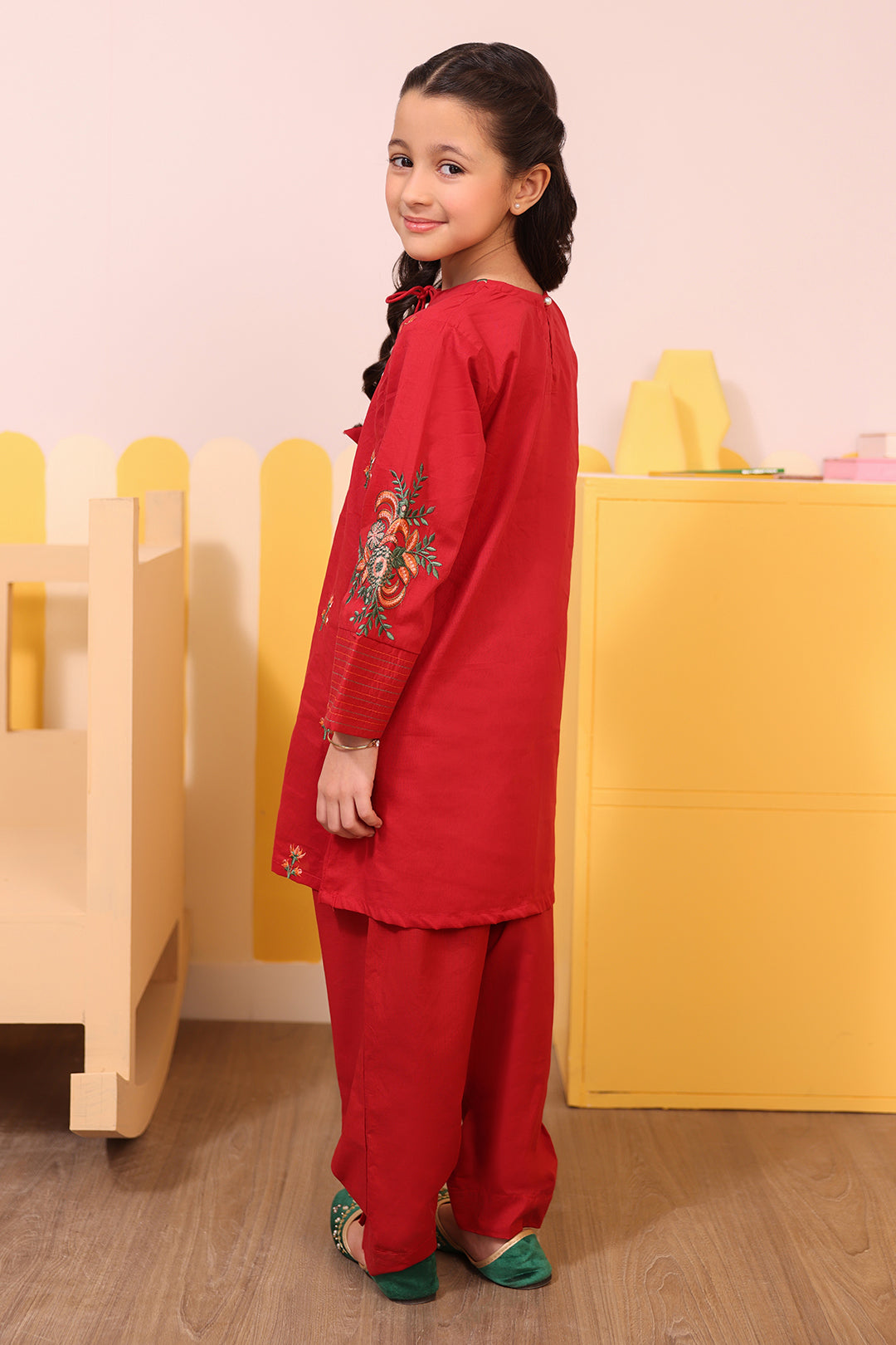 Embroidered Kurta Trouser - 2635
