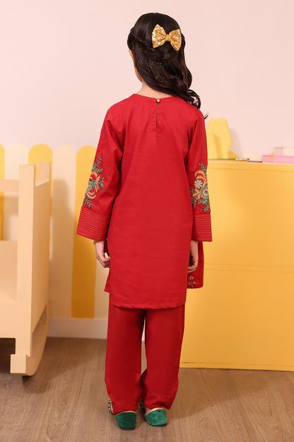 Embroidered Kurta Trouser - 2635