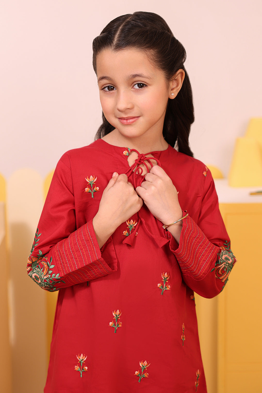Embroidered Kurta Trouser - 2635