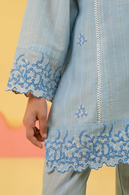 Embroidered Kurta Trouser - 2115