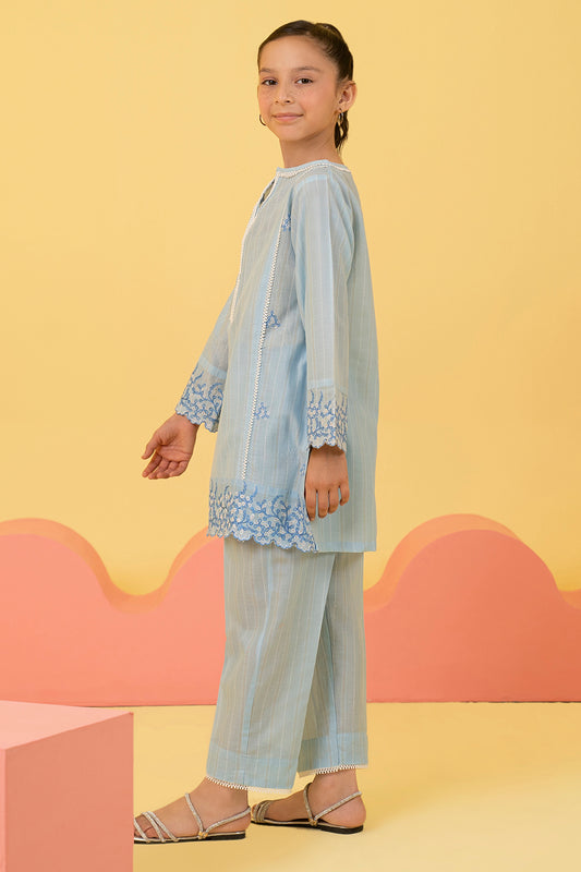 Embroidered Kurta Trouser - 2115