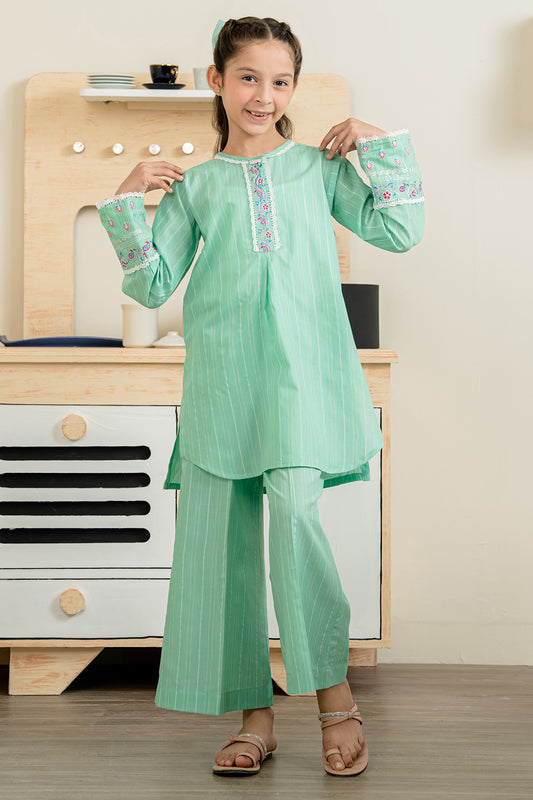 Embroidered Kurta Trouser - 2190