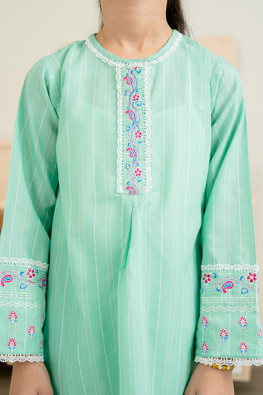 Embroidered Kurta Trouser - 2190