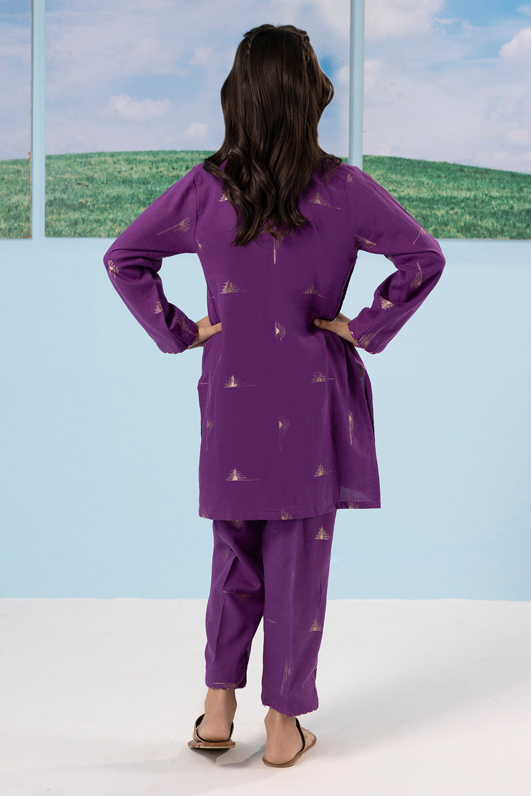 Embroidered Kurta Trouser - 2201