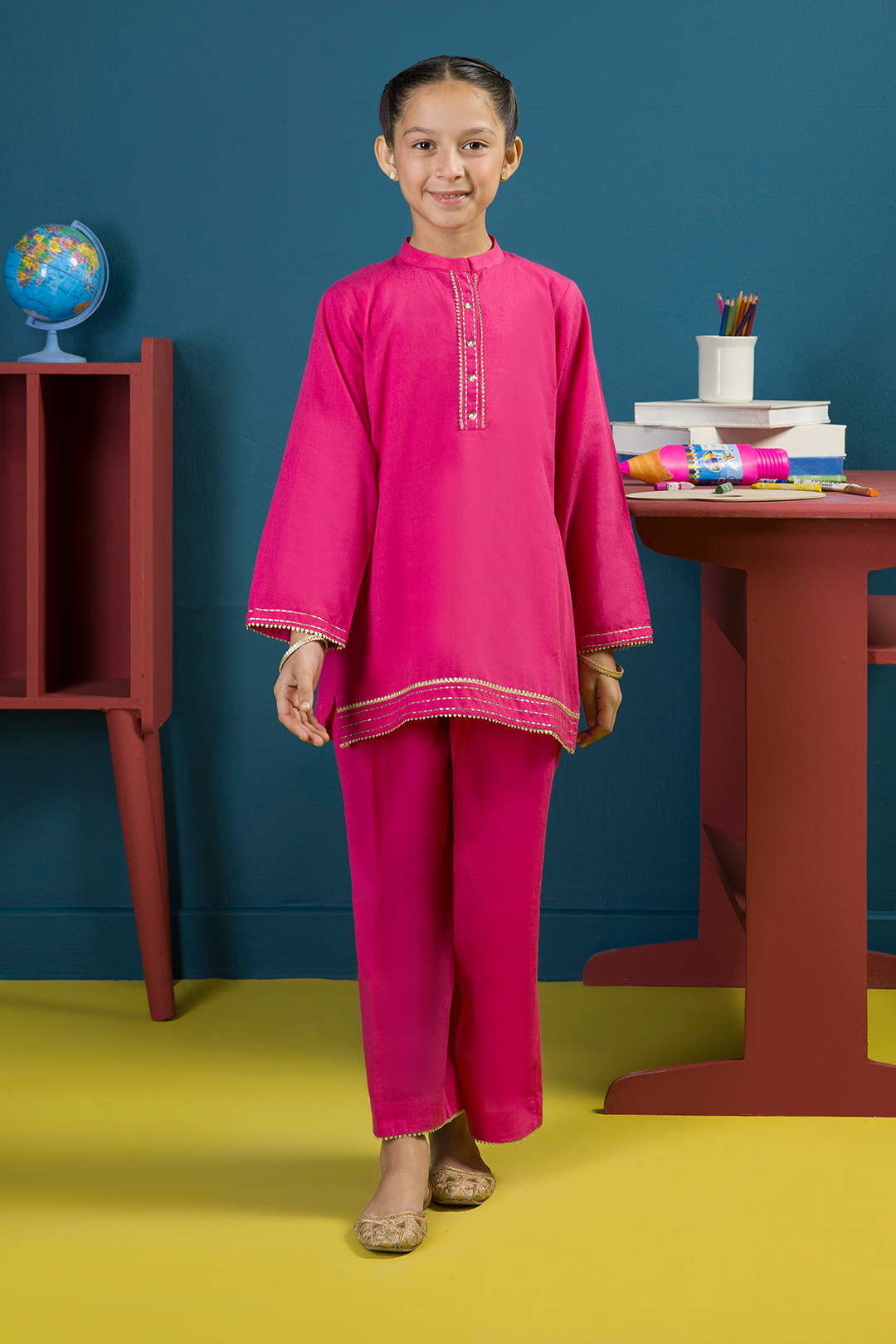 Embroidered Kurta Trouser - 2204