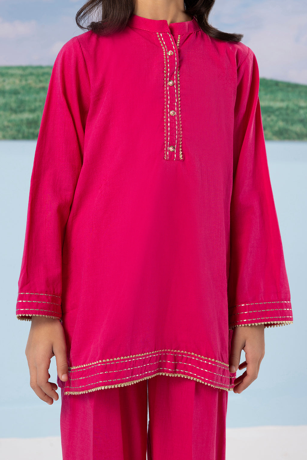 Embroidered Kurta Trouser - 2204