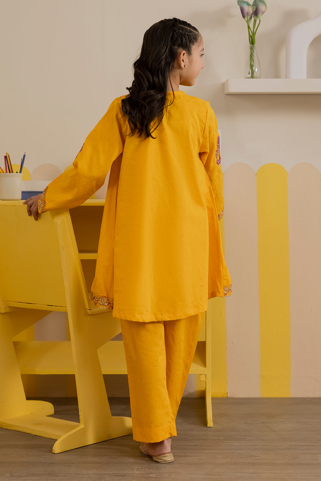 Embroidered Kurta Trouser - 2206