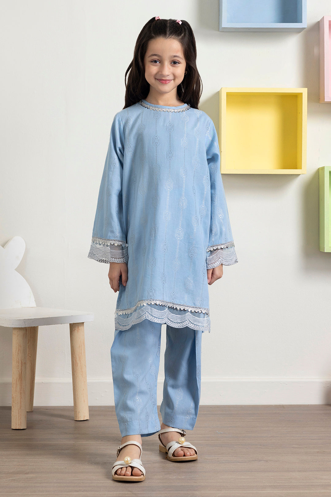 Embroidered Kurta Trouser - 2207