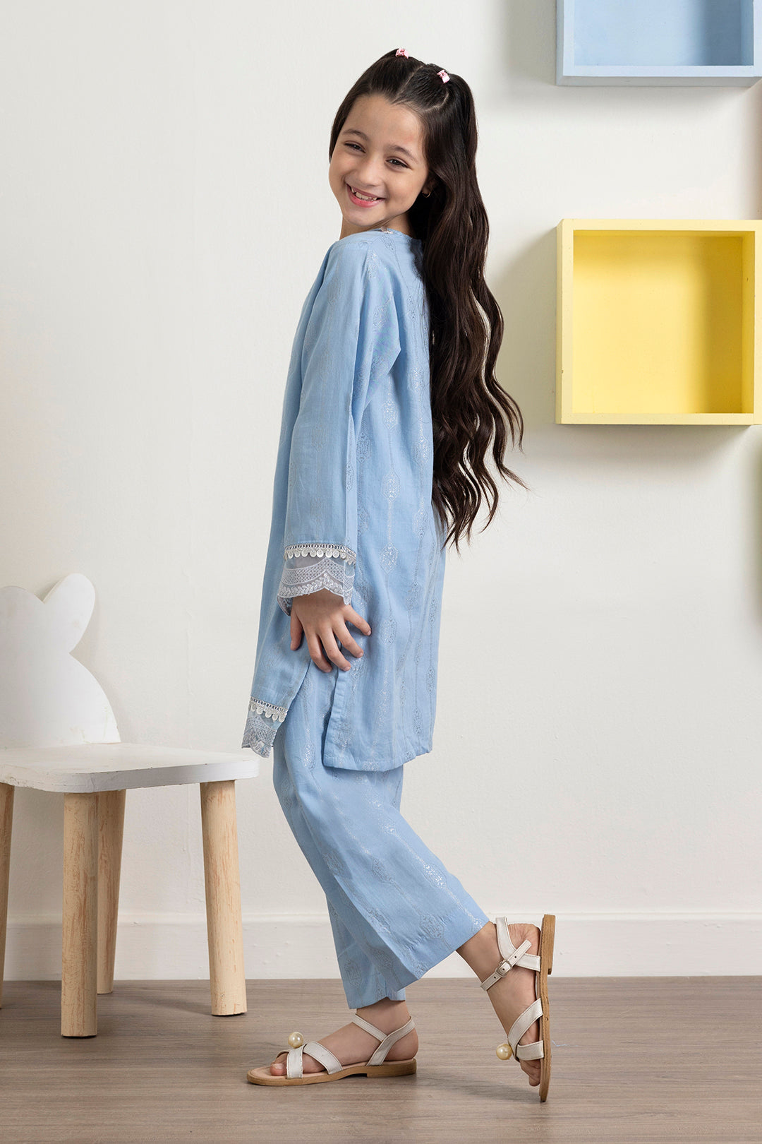 Embroidered Kurta Trouser - 2207