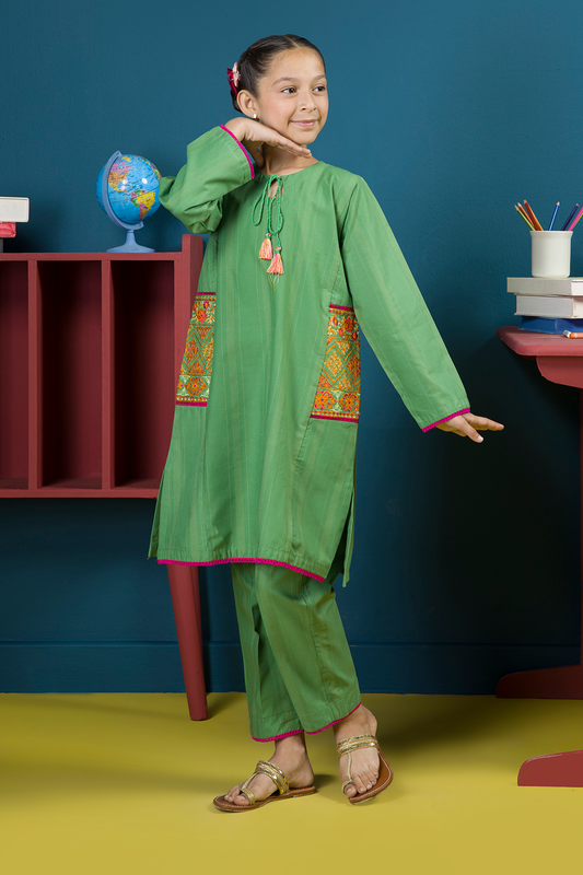 Embroidered Kurta Trouser - 2217