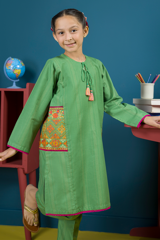 Embroidered Kurta Trouser - 2217