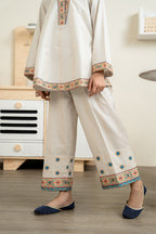 Embroidered Kurta Trouser - 2218