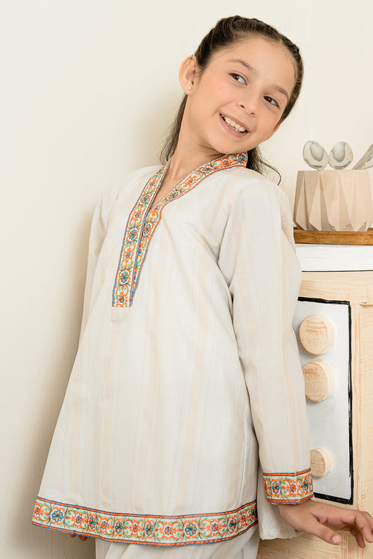Embroidered Kurta Trouser - 2218