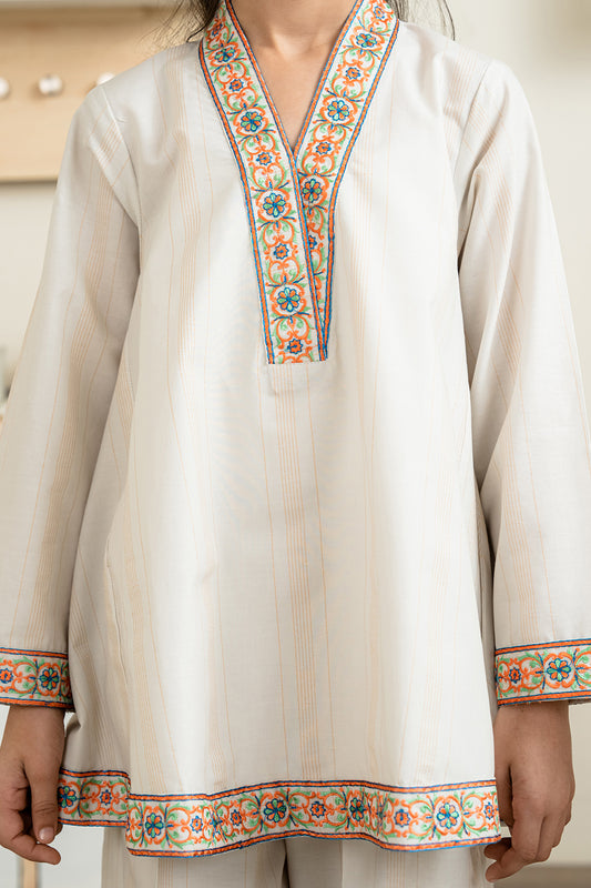 Embroidered Kurta Trouser - 2218