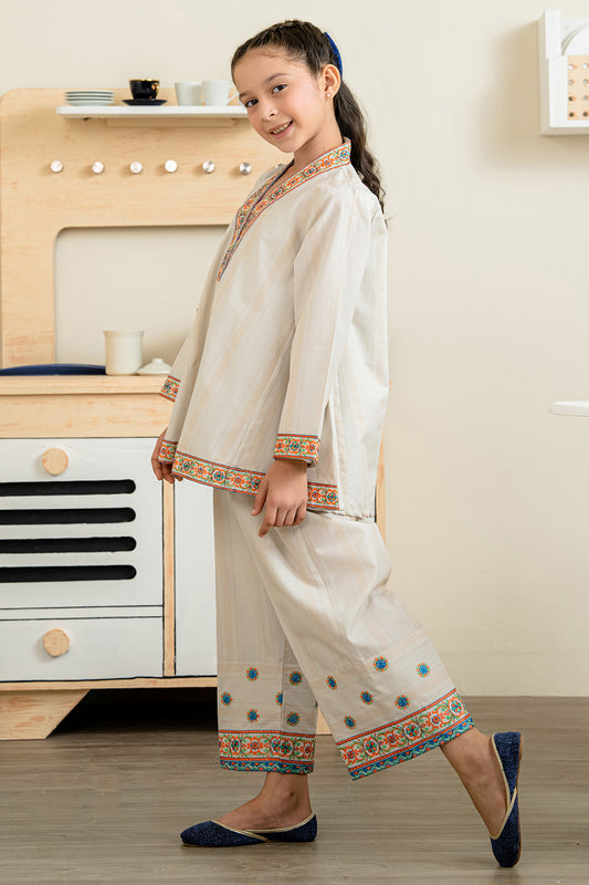 Embroidered Kurta Trouser - 2218