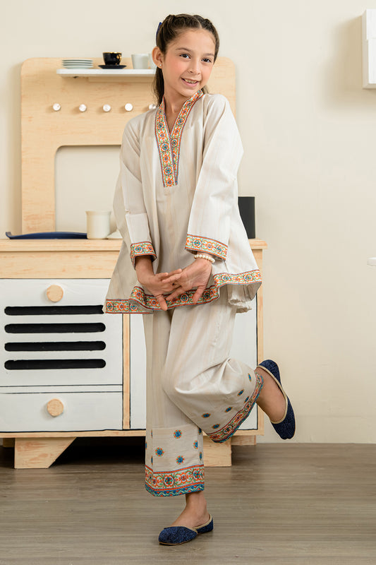 Embroidered Kurta Trouser - 2218