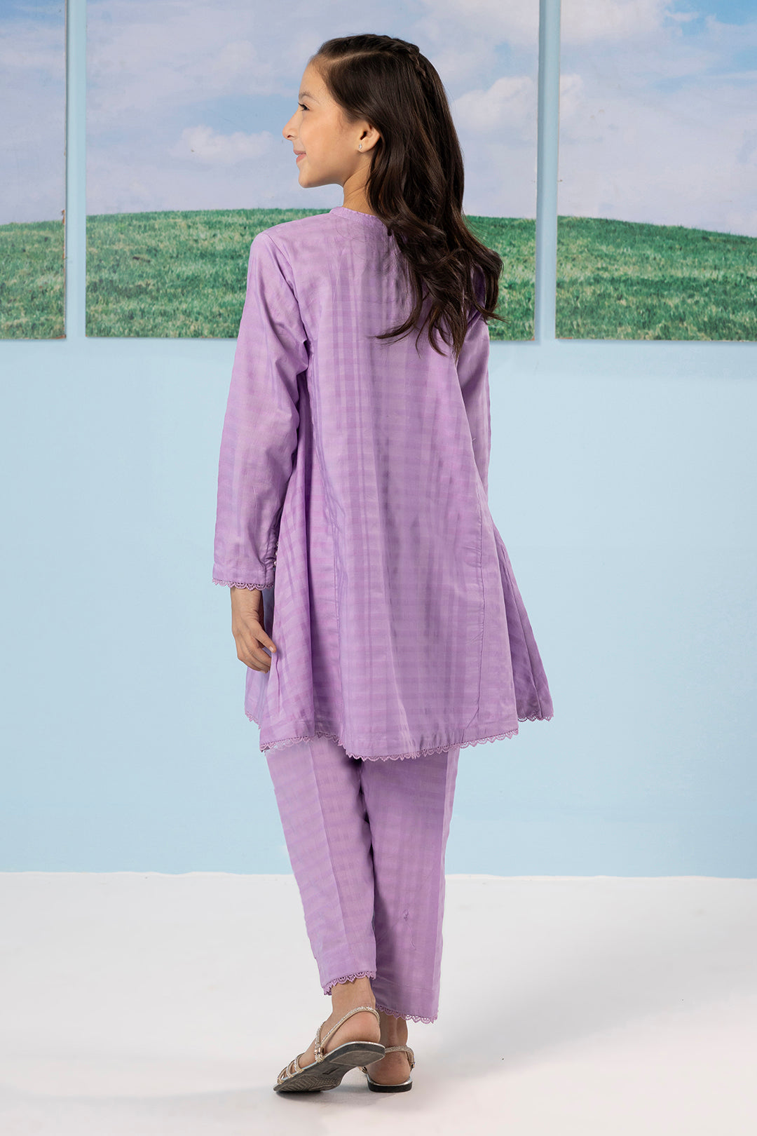 Embroidered Kurta Trouser - 2234