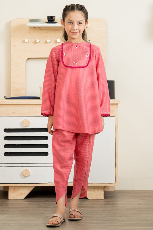 Embroidered Kurta Trouser - 2245