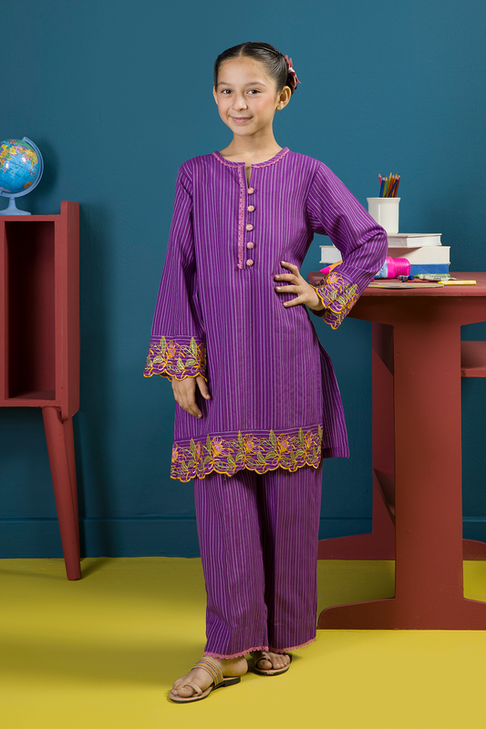 Embroidered Kurta Trouser - 2252