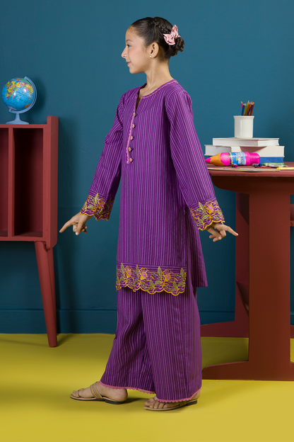 Embroidered Kurta Trouser - 2252