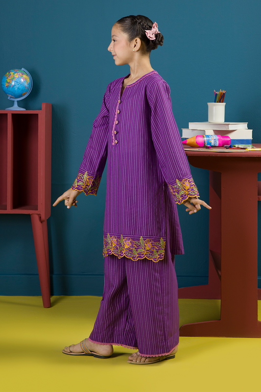 Embroidered Kurta Trouser - 2252