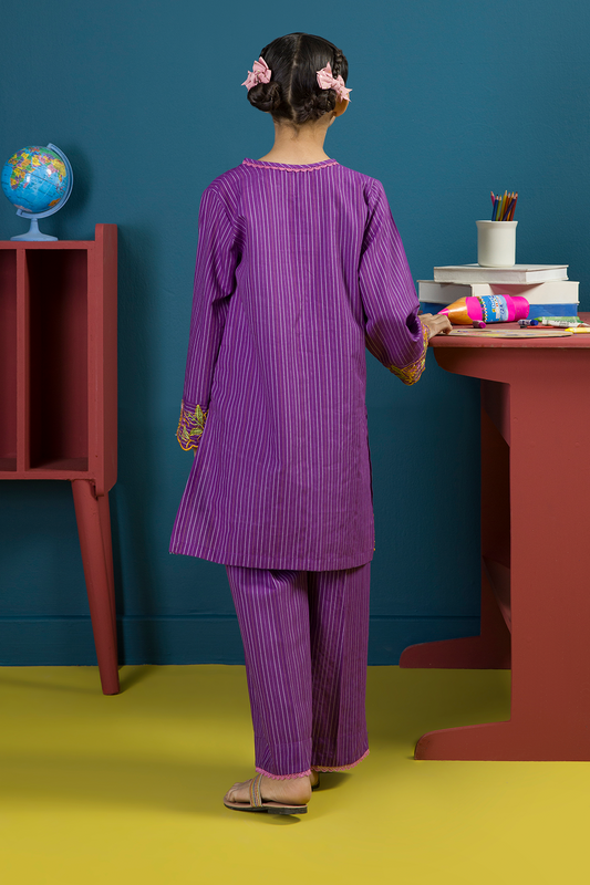 Embroidered Kurta Trouser - 2252