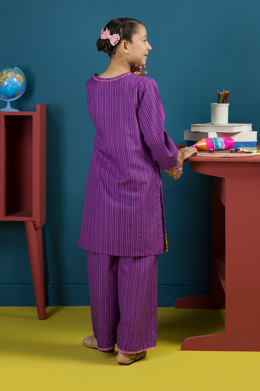 Embroidered Kurta Trouser - 2252