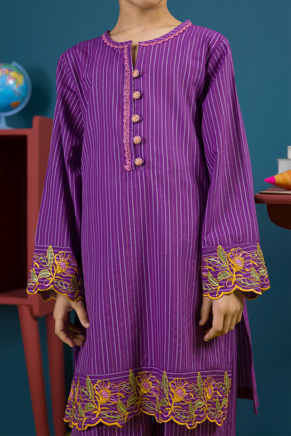 Embroidered Kurta Trouser - 2252