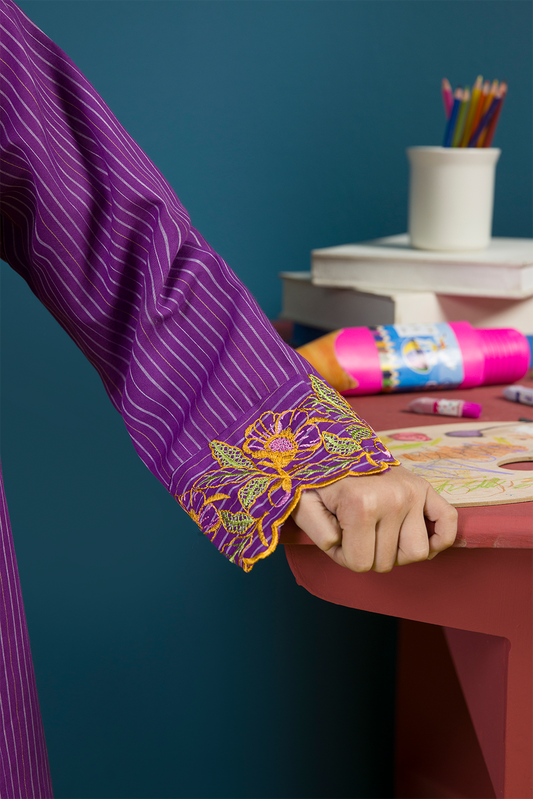 Embroidered Kurta Trouser - 2252