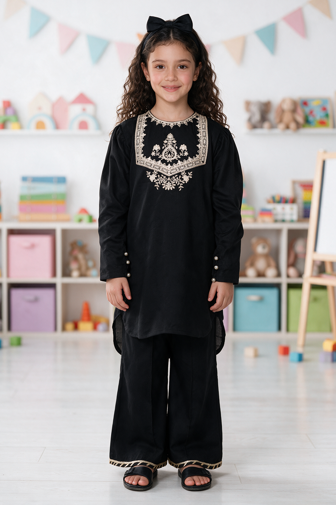 Embroidered Kurta Trouser - 2339