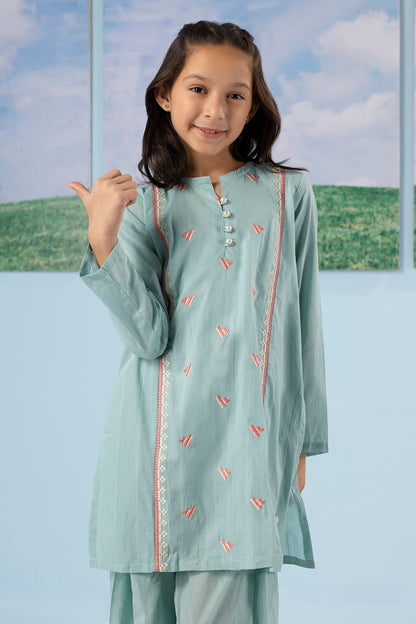 Embroidered Kurta Trouser - 2341