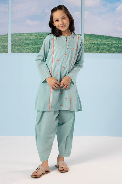 Embroidered Kurta Trouser - 2341