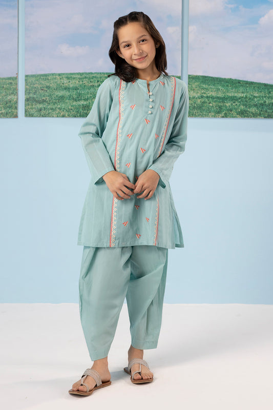 Embroidered Kurta Trouser - 2341