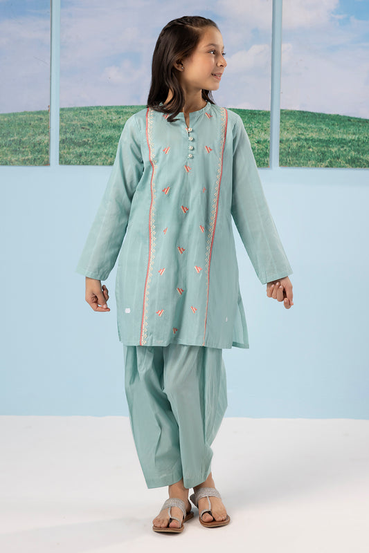 Embroidered Kurta Trouser - 2341