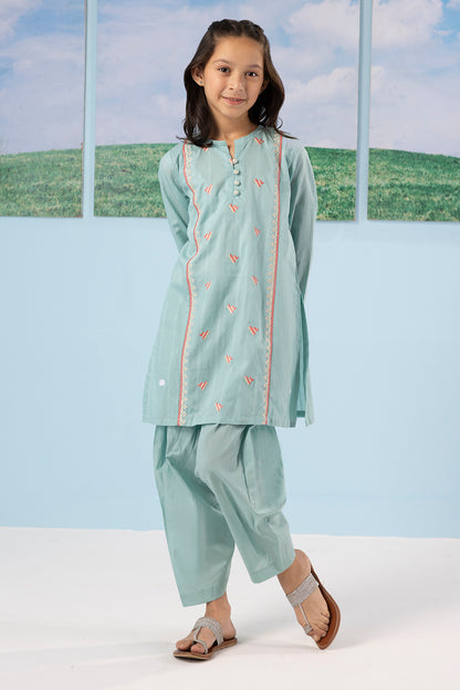 Embroidered Kurta Trouser - 2341