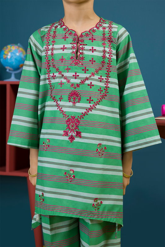 Embroidered Kurta Trouser - 2343