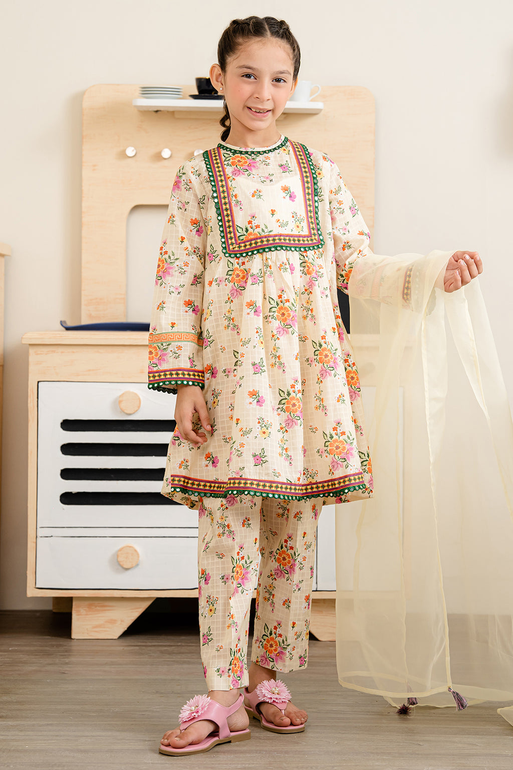Kurta Dupatta Trouser - 3199