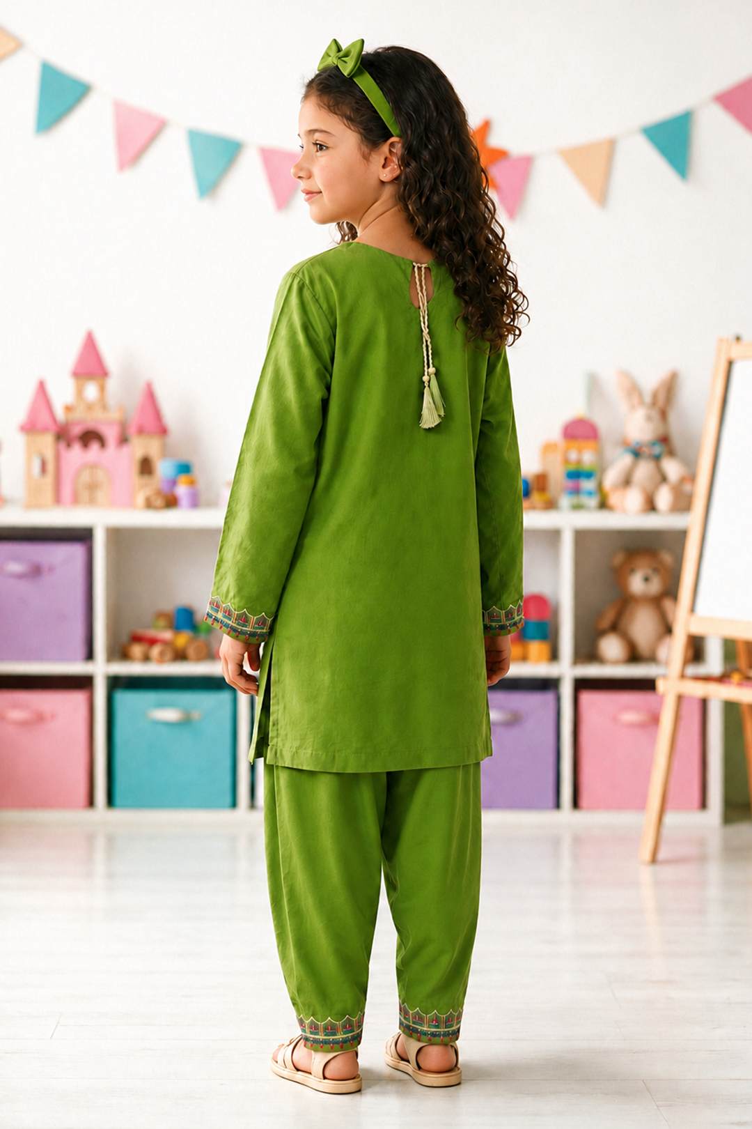Embroidered Kurta Trouser - 2467