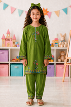 Embroidered Kurta Trouser - 2467