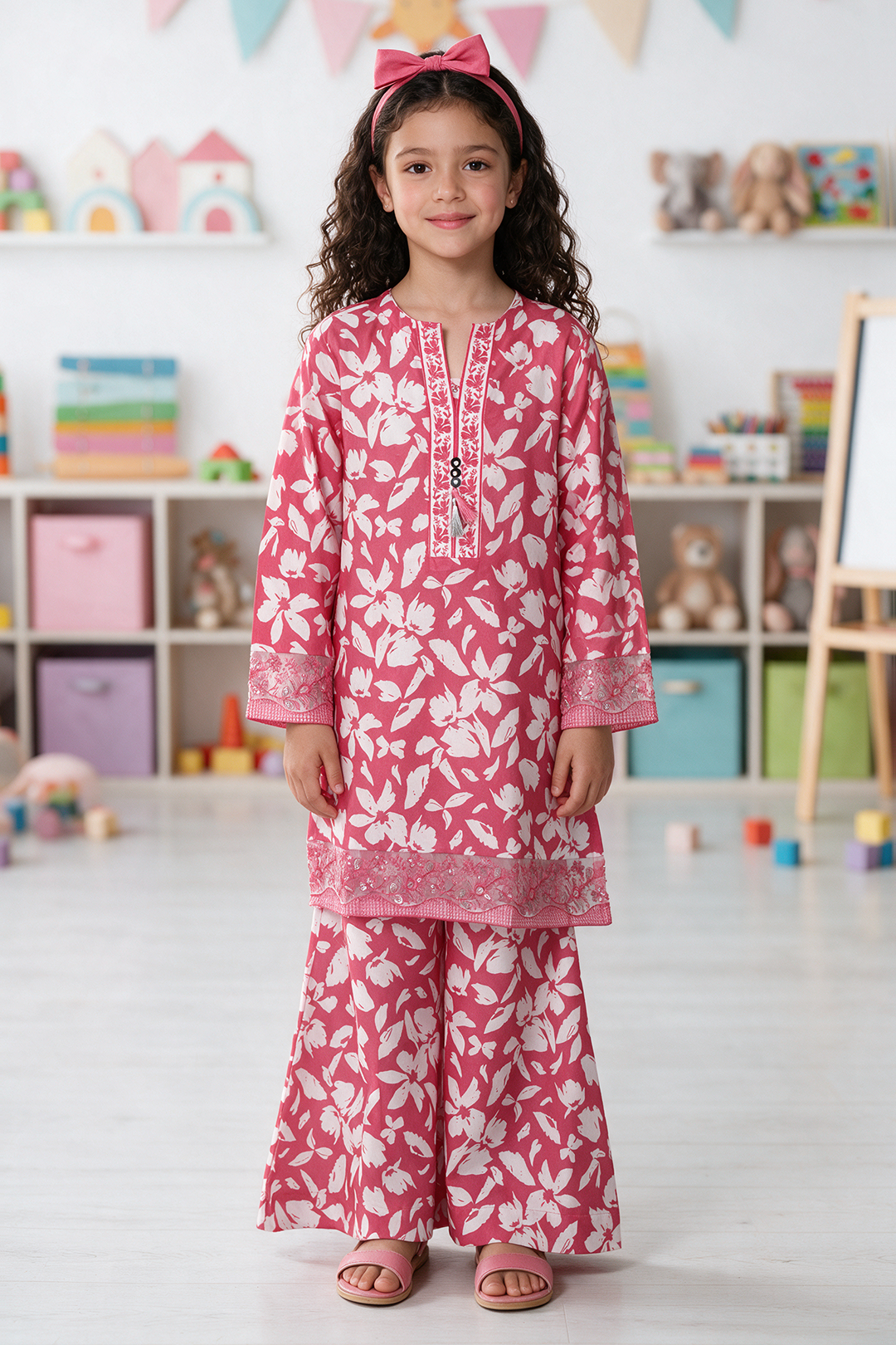 Embroidered Kurta Trouser - 2470