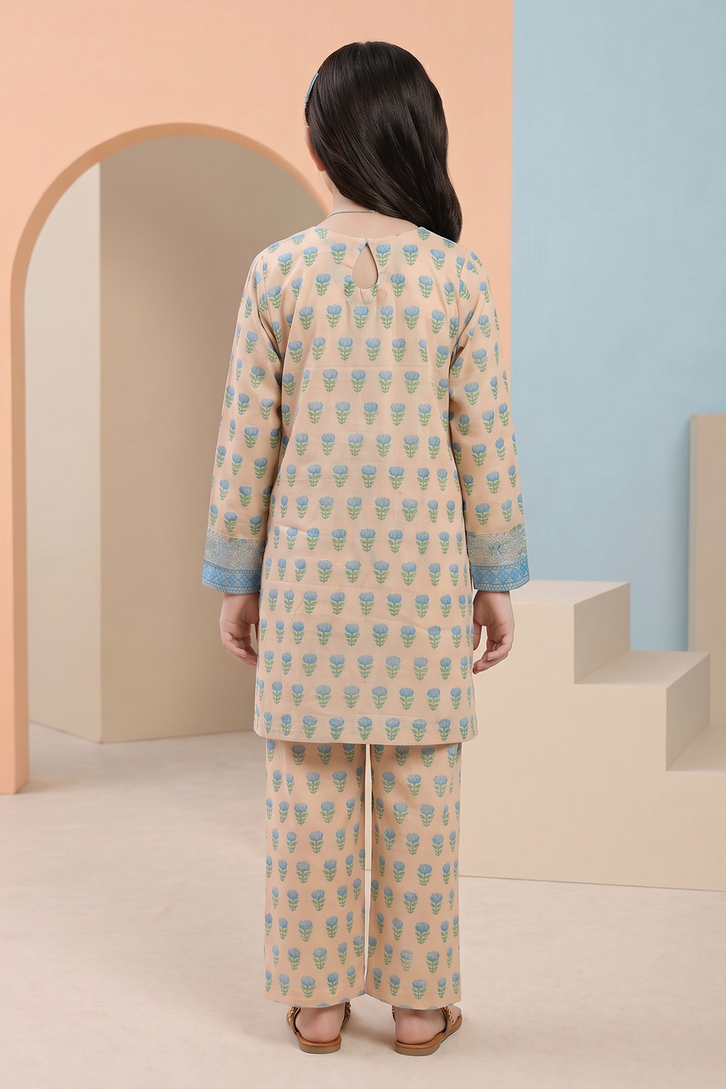 Embroidered Kurta Trouser - 2471