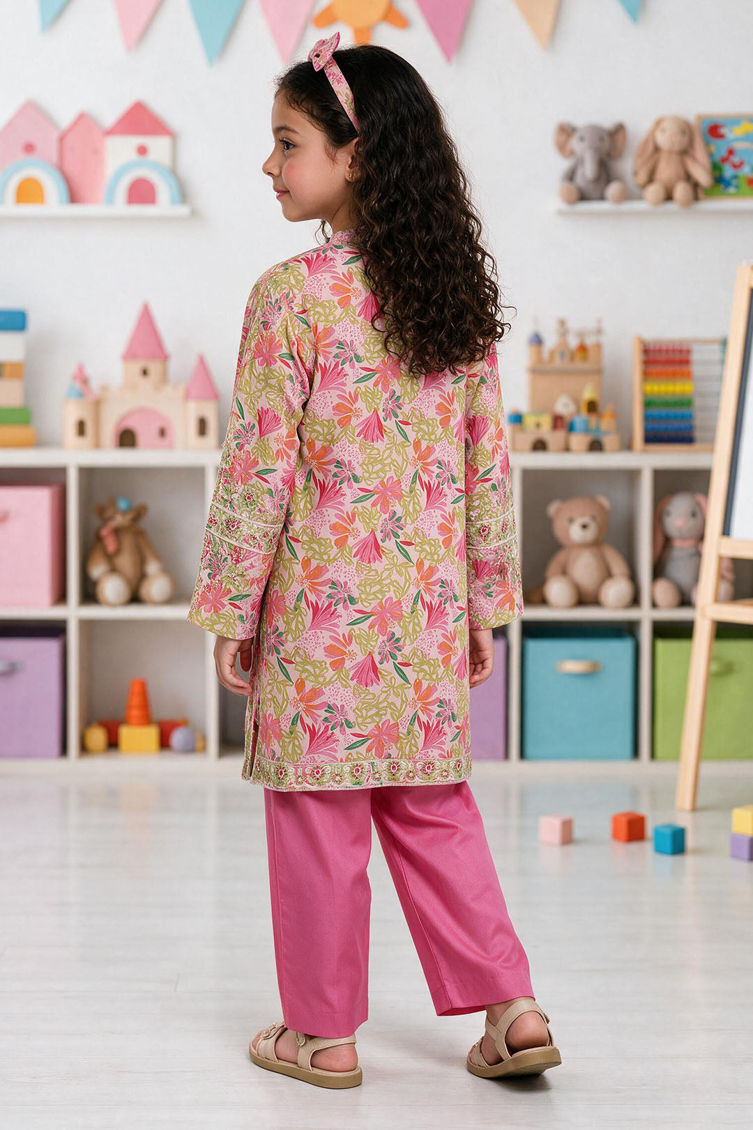 Embroidered Kurta Trouser - 2549