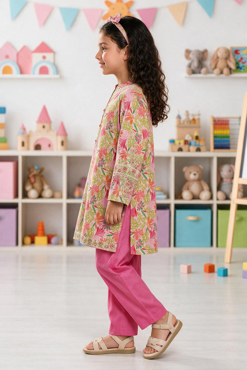 Embroidered Kurta Trouser - 2549