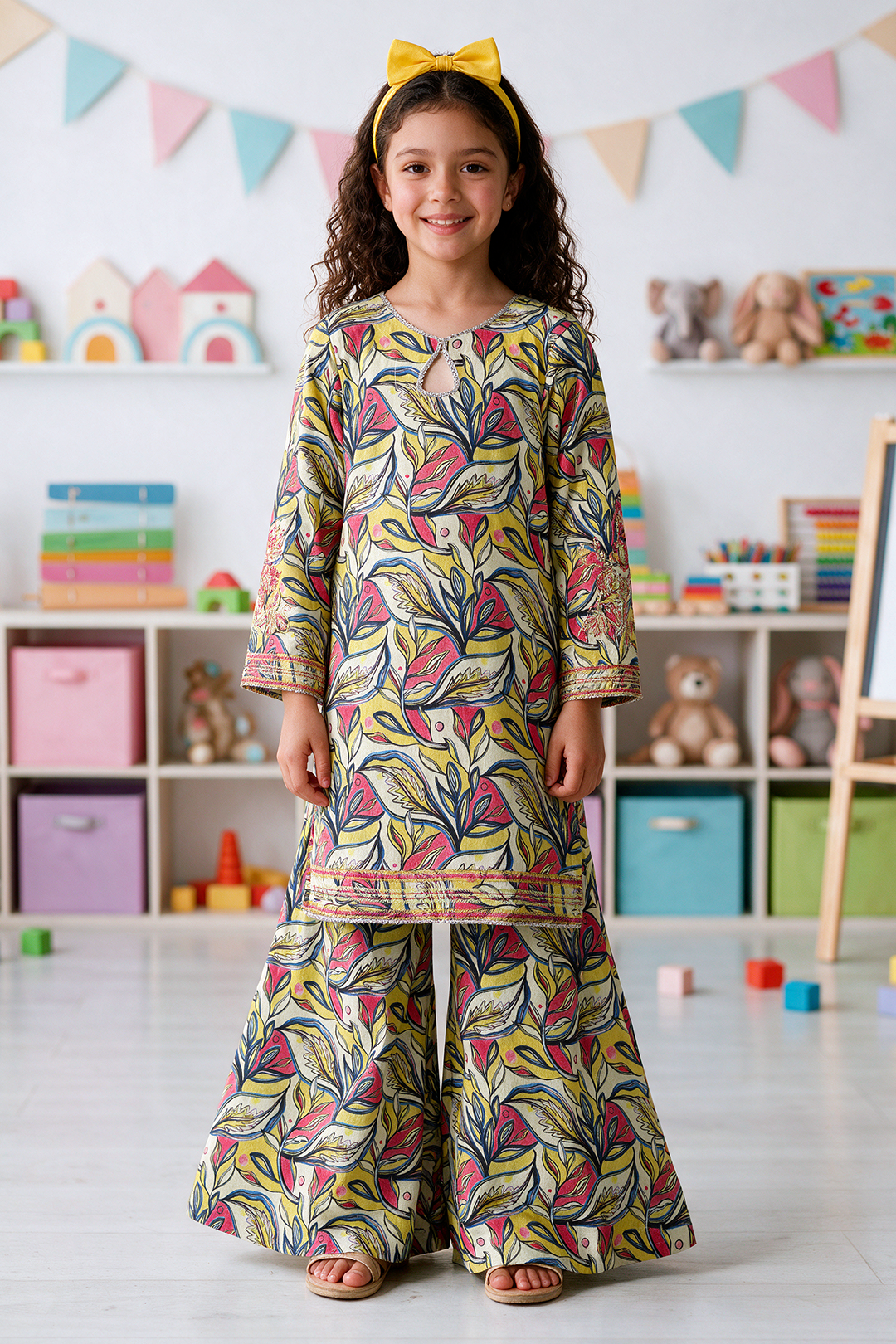 Embroidered Kurta Trouser - 2625