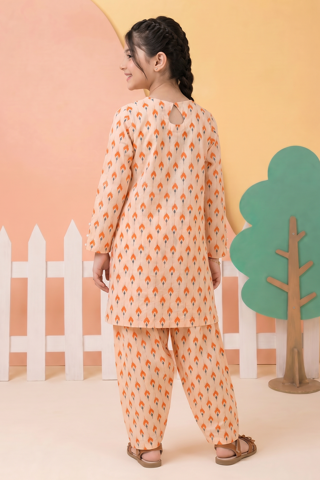 Embroidered Kurta Trouser - 2626